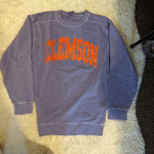 Clemson Tiger Crewneck Sweatshirt Purple Sz Small
